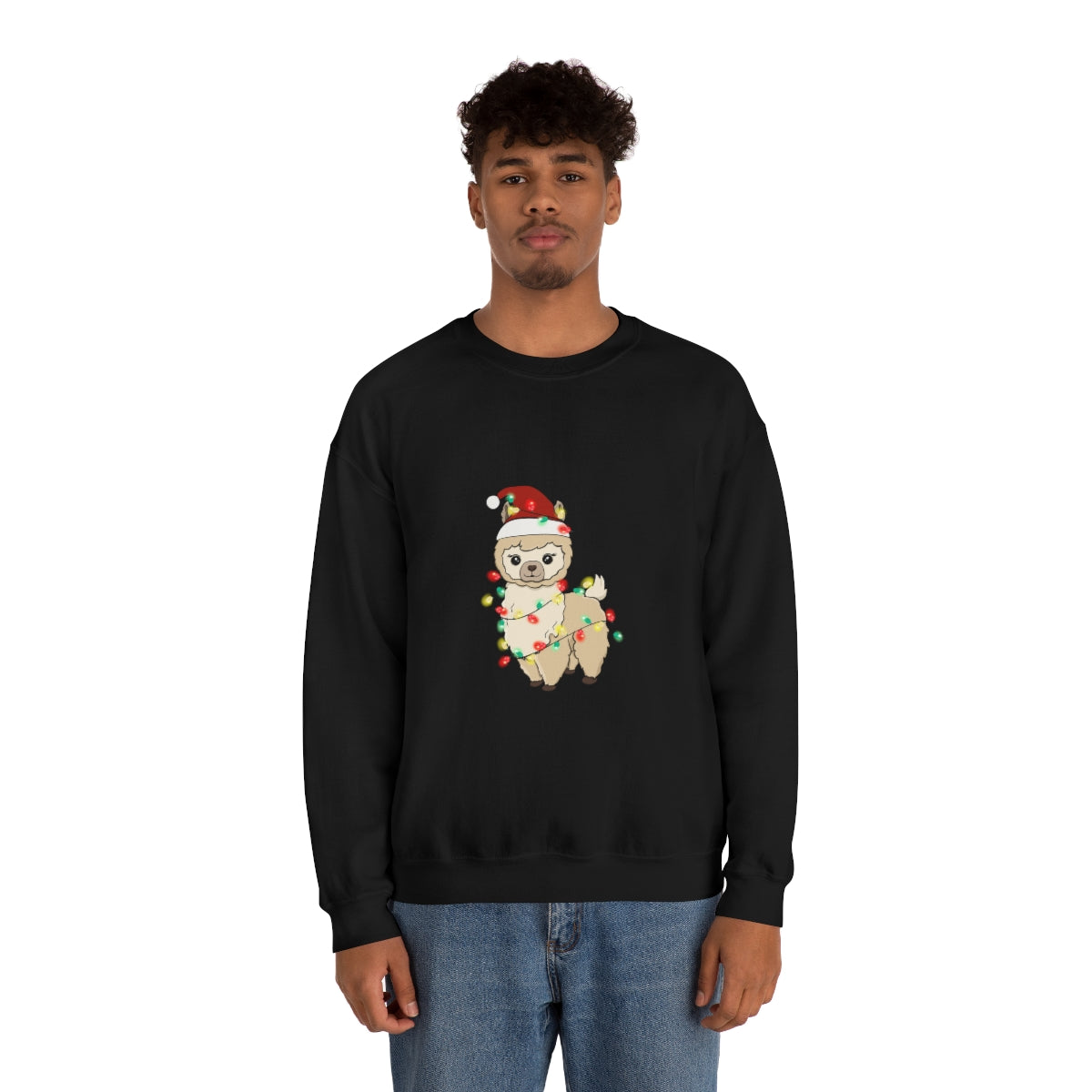 Fa La La La Llama Christmas Holiday Unisex Heavy Blend™ Crewneck Sweatshirt Hoodie