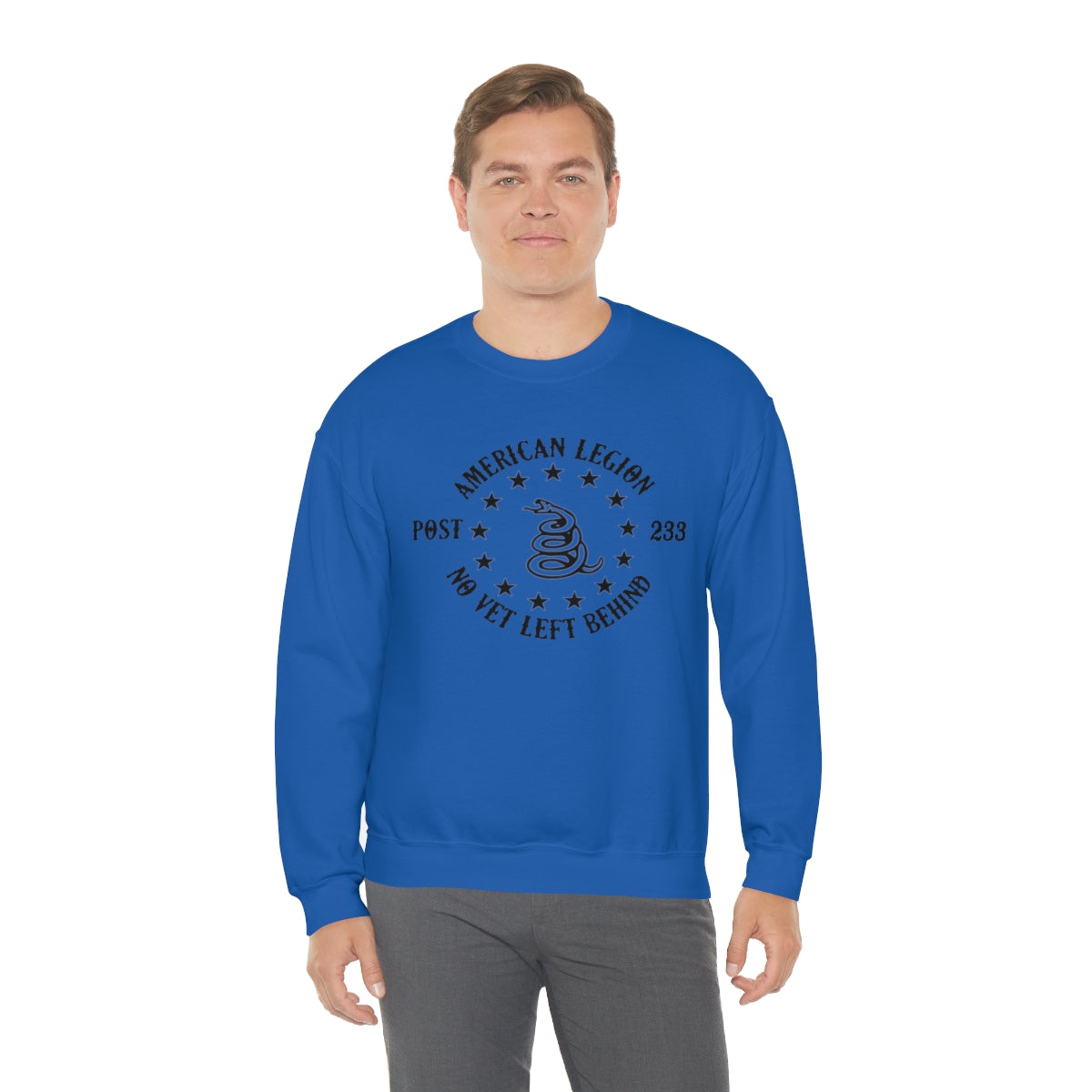 No Vet Left Behind American Legion Post 233 Unisex Heavy Blend™ Crewneck Sweatshirt