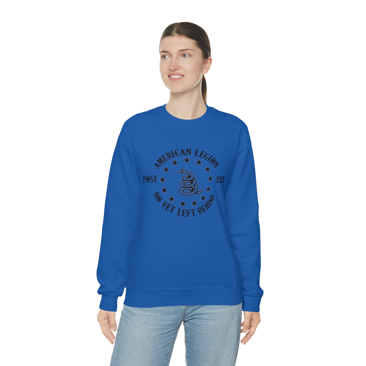 No Vet Left Behind American Legion Post 233 Unisex Heavy Blend™ Crewneck Sweatshirt