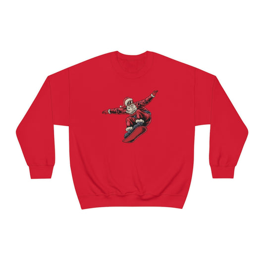 Snowboarding Santa Christmas Holiday Unisex Heavy Blend™ Crewneck Sweatshirt