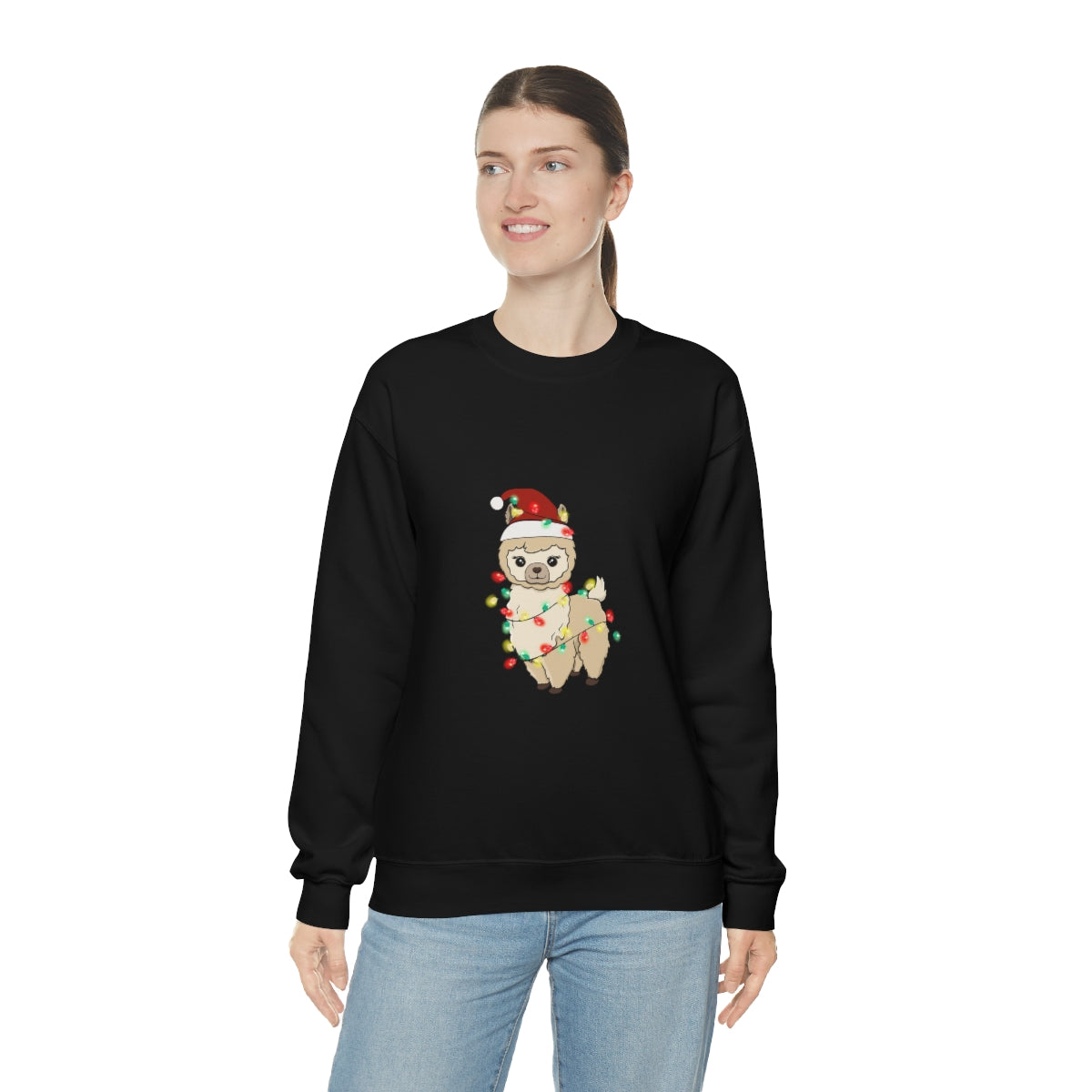 Fa La La La Llama Christmas Holiday Unisex Heavy Blend™ Crewneck Sweatshirt Hoodie