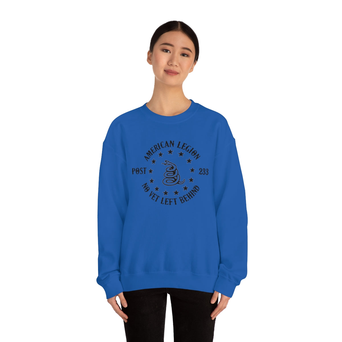 No Vet Left Behind American Legion Post 233 Unisex Heavy Blend™ Crewneck Sweatshirt