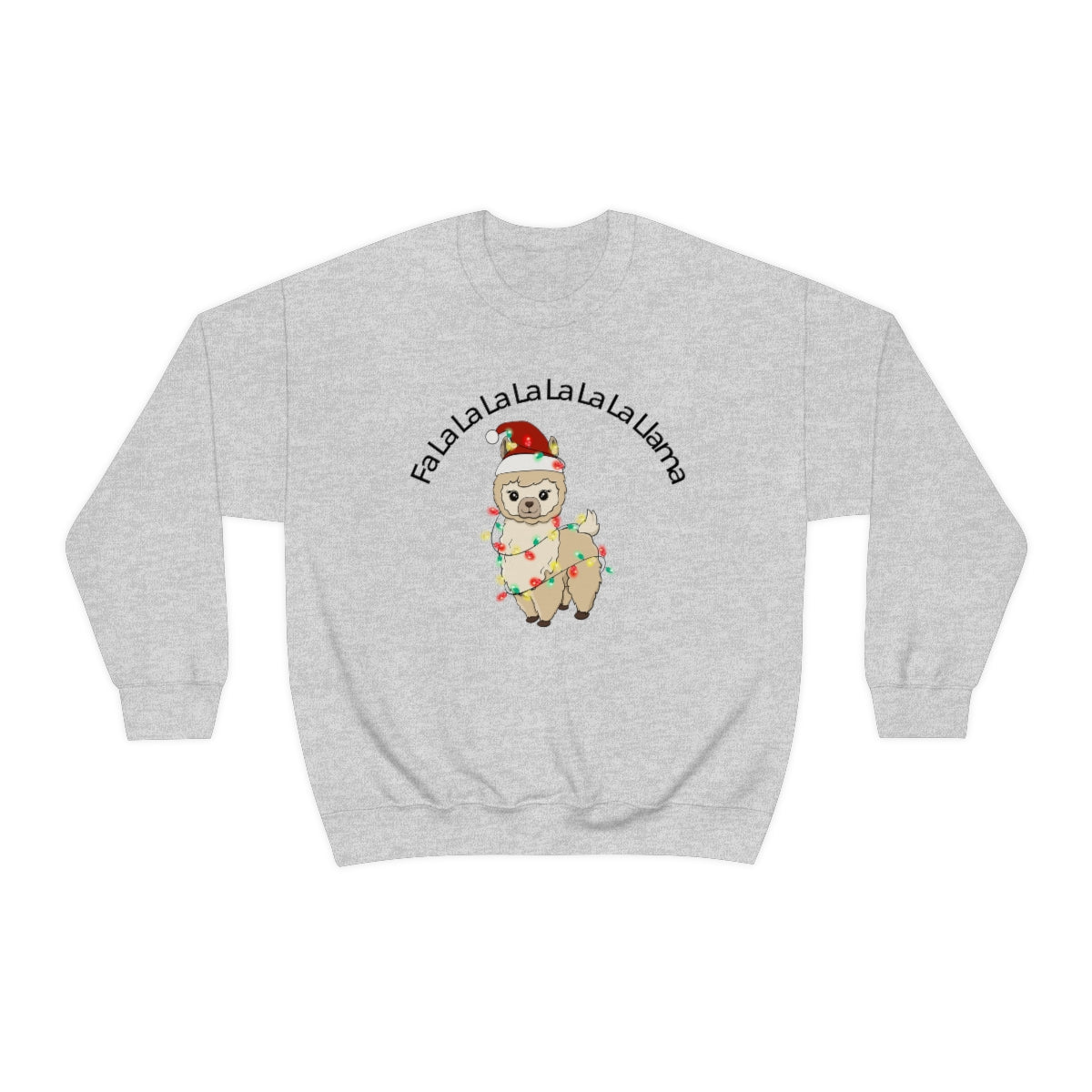 Fa La La La Llama Christmas Holiday Unisex Heavy Blend™ Crewneck Sweatshirt Hoodie