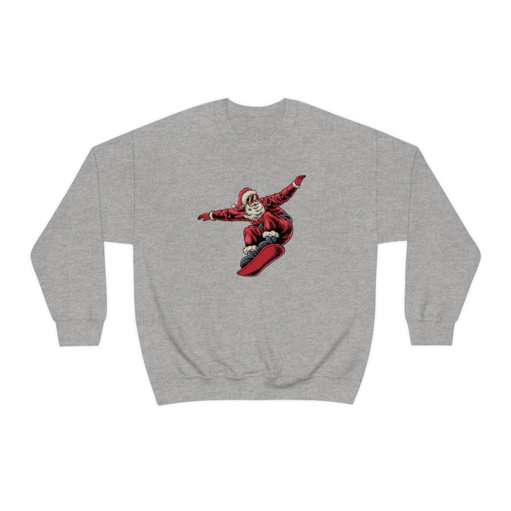 Snowboarding Santa Christmas Holiday Unisex Heavy Blend™ Crewneck Sweatshirt