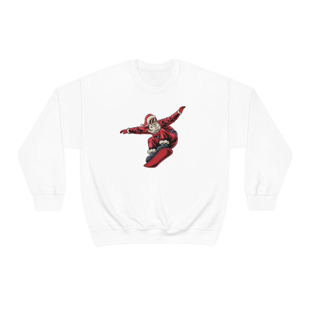 Snowboarding Santa Christmas Holiday Unisex Heavy Blend™ Crewneck Sweatshirt