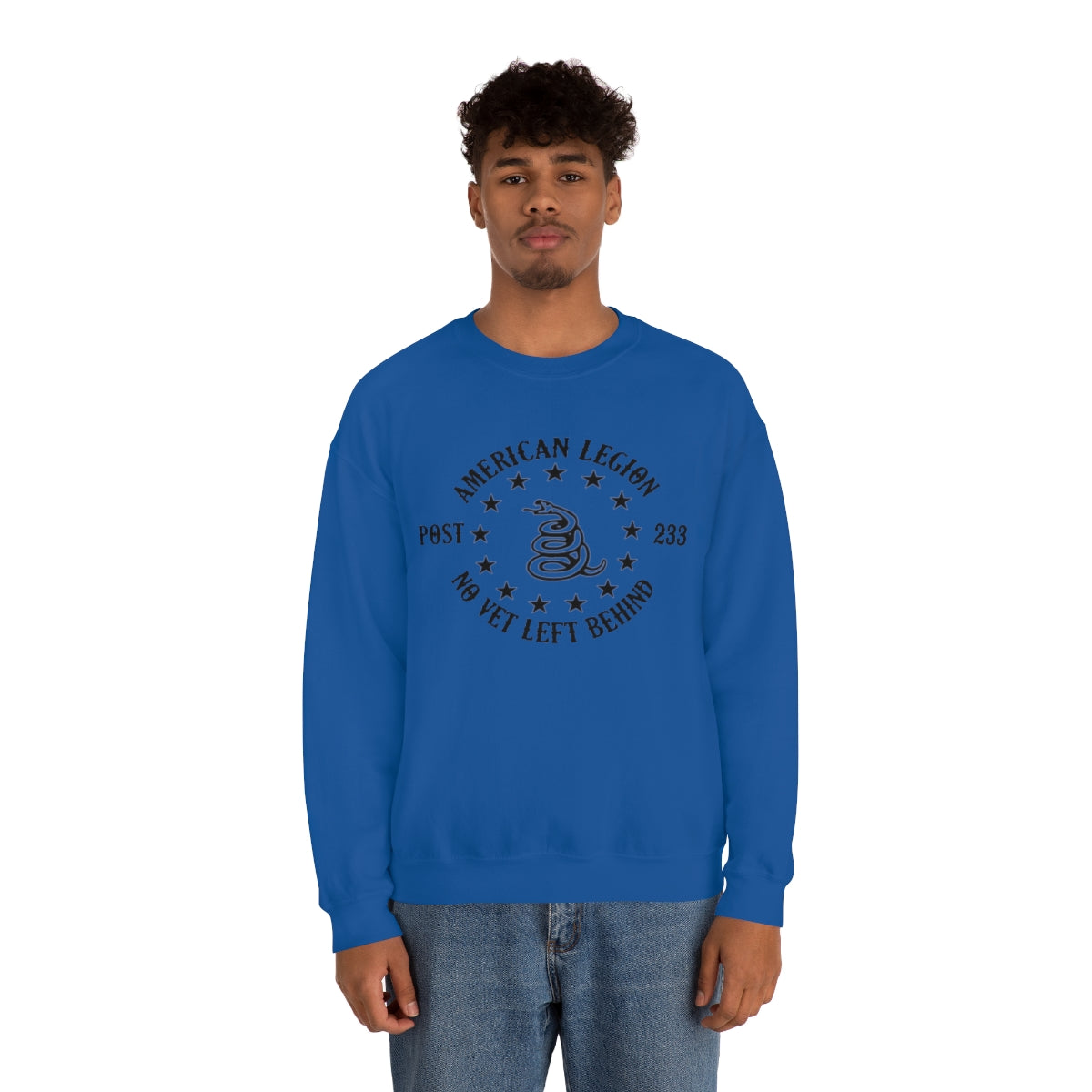 No Vet Left Behind American Legion Post 233 Unisex Heavy Blend™ Crewneck Sweatshirt